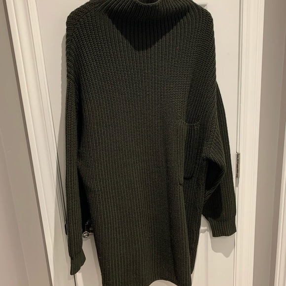 Aritzia Wilfred Jasmeen Sweater Dress, Green - Picture 7 of 12